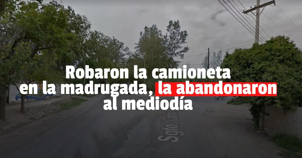 Encontraron la camioneta robada en Rivadavia