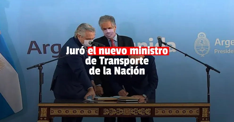 Juró el nuevo ministro de Transporte de la Nación