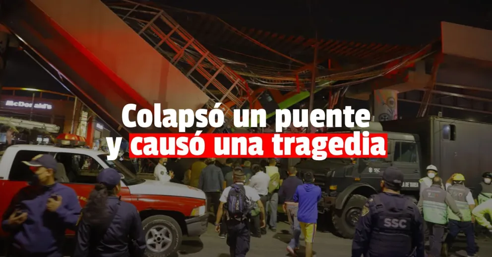 Tragedia en México: se desplomó un puente del subte y hay al menos 23 fallecidos