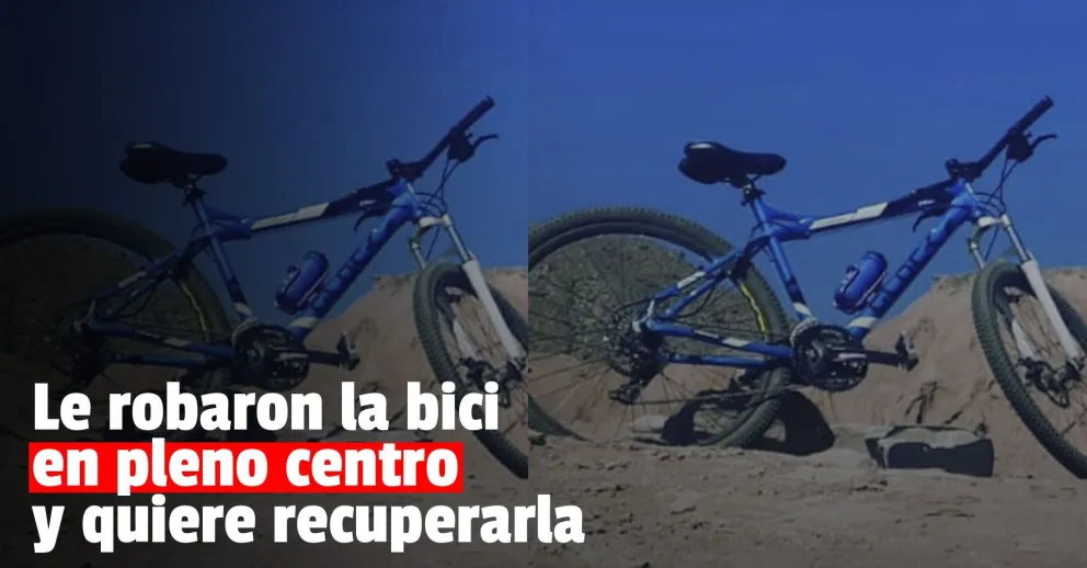 Le robaron la bici a una periodista sanjuanina y pide ayuda para recuperarla