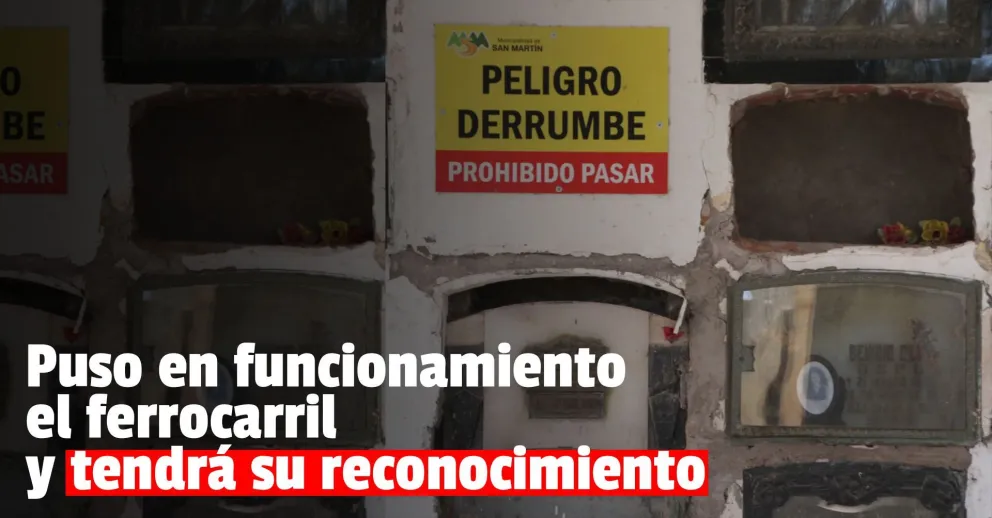San Martín pondrá en valor la tumba de Robert Wilkinson, clave para el ferrocarril sanjuanino
