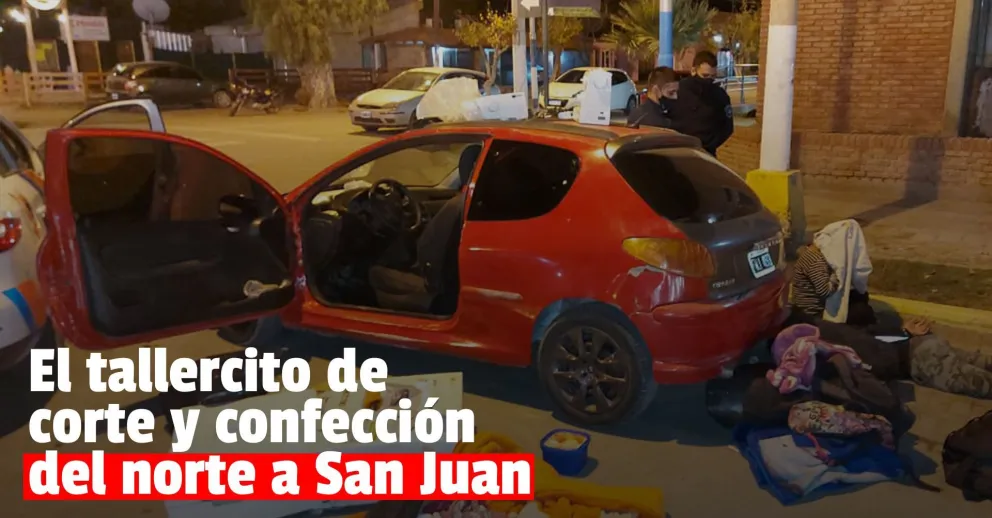 Vinieron del norte, robaron máquinas de coser y los detuvieron en Sarmiento