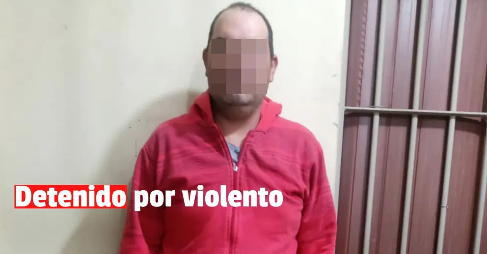 Persiguió con un cuchillo a su esposa y quedó detenido