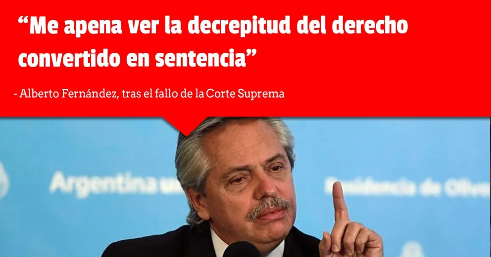 Clases presenciales en Buenos Aires: Alberto Fernández cuestionó la sentencia de la Corte Suprema