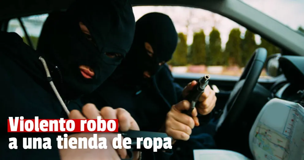 Dos delincuentes huyeron con $45.000 de un local de ropa