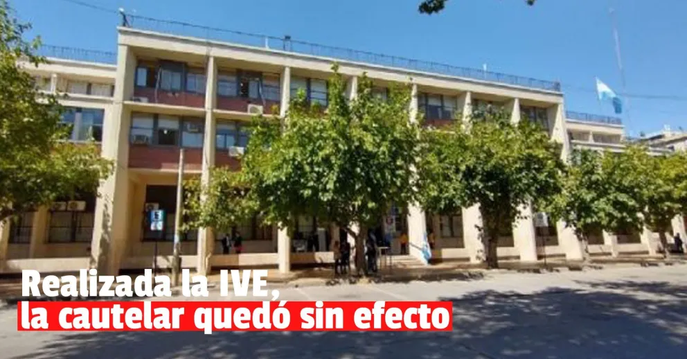 Una vez confirmada la práctica de la IVE, la Cámara dejó sin efecto la cautelar