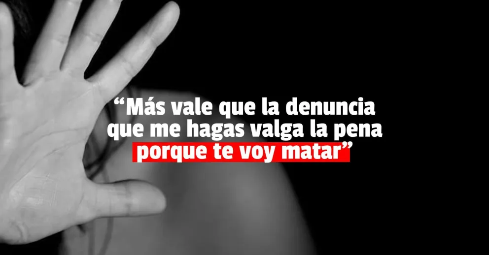 Agarró a patadas a su pareja y la amenazó