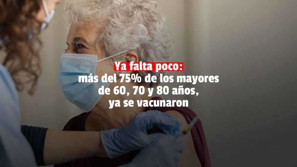 Más del 75% de los mayores de 60 ya se vacunó en San Juan