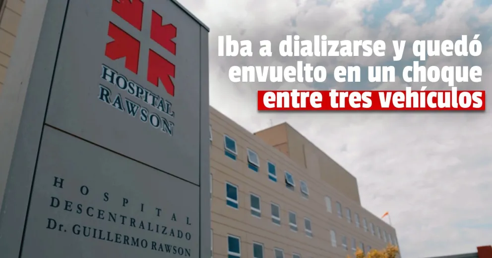 Una camioneta de Salud Pública que transportaba a un paciente a dializarse protagonizó un choque múltiple