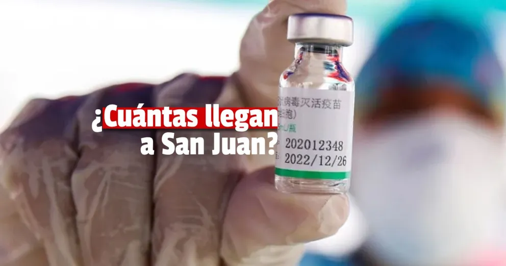 Llegarán 13.500 dosis de la vacuna Sinopharm