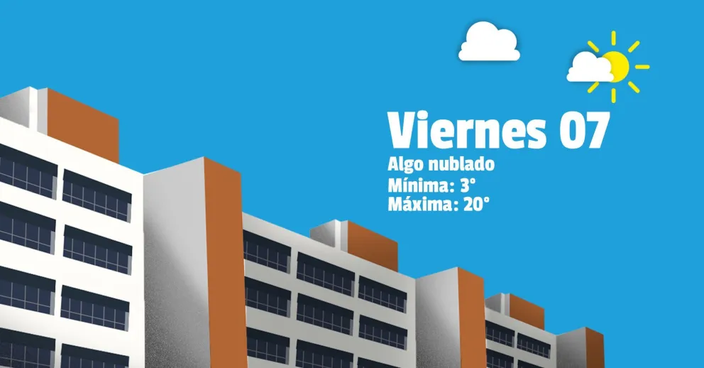 Viernes fresco y nublado para terminar la semana laboral