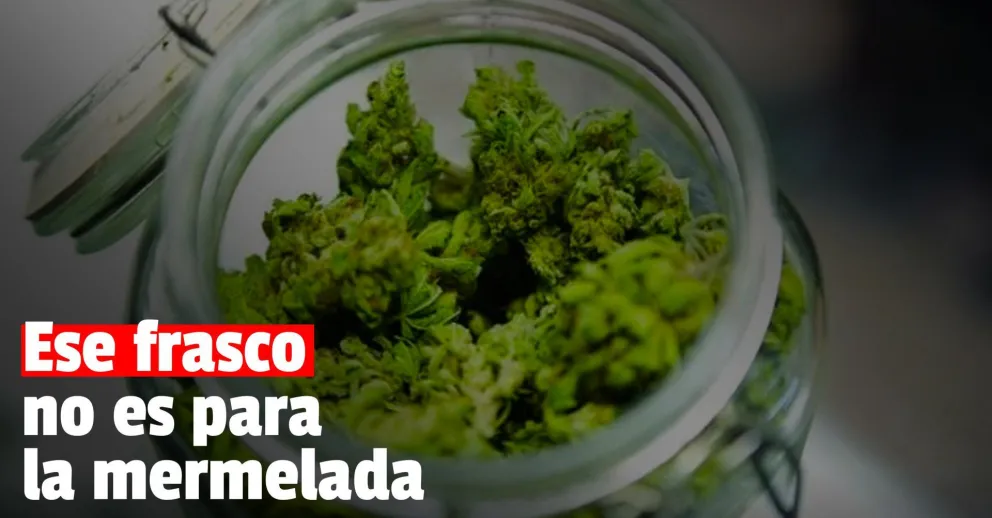 Los detuvieron en el Parque con un frasco de marihuana