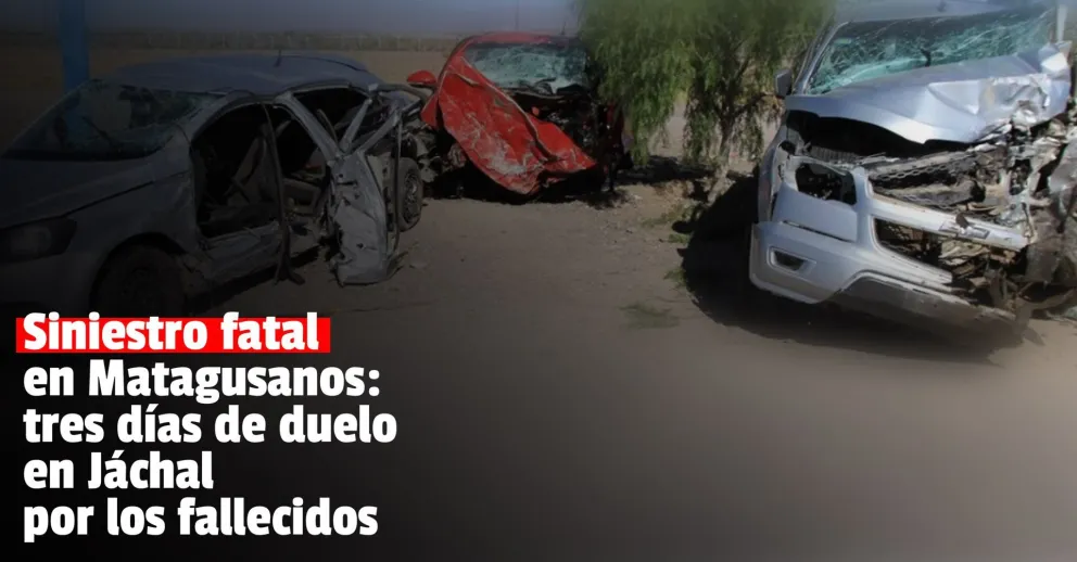 Decretaron tres días de duelo en Jáchal por los fallecidos en Matagusanos