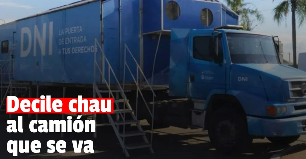 Este sábado será el último día que estará el camión de DNI en Capital