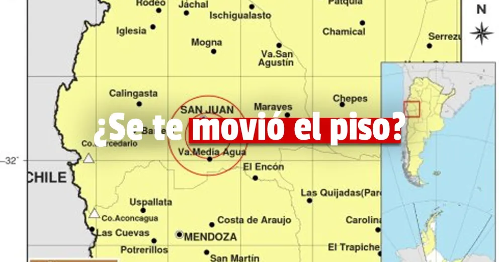 Un sismo de 3.1 movió la siesta sanjuanina