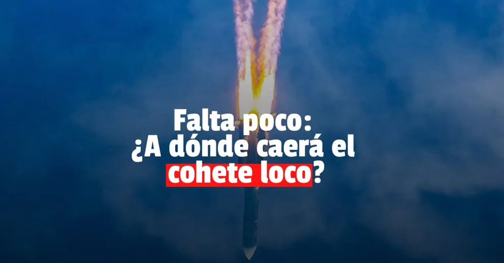 ¿Dónde caerá el cohete descontrolado?