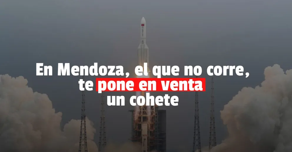 Aseguran que el "cohete loco" caerá en Mendoza y ya lo pusieron a la venta