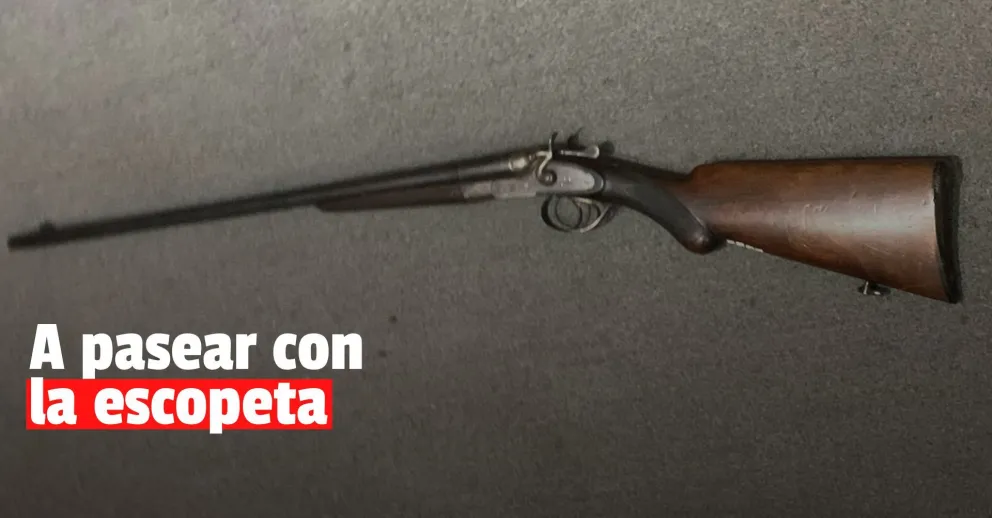 Sacaron a pasear la escopeta y los pilló la policía