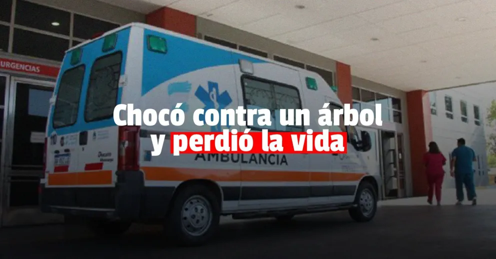 Un hombre falleció tras chocar contra un árbol