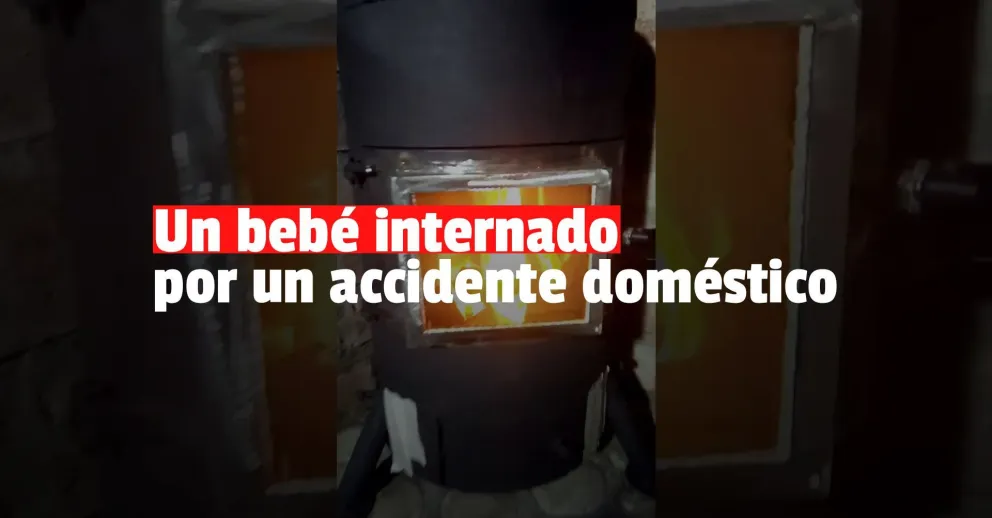 Pocito: un bebé de 6 meses se quemó tras caer en una Salamandra