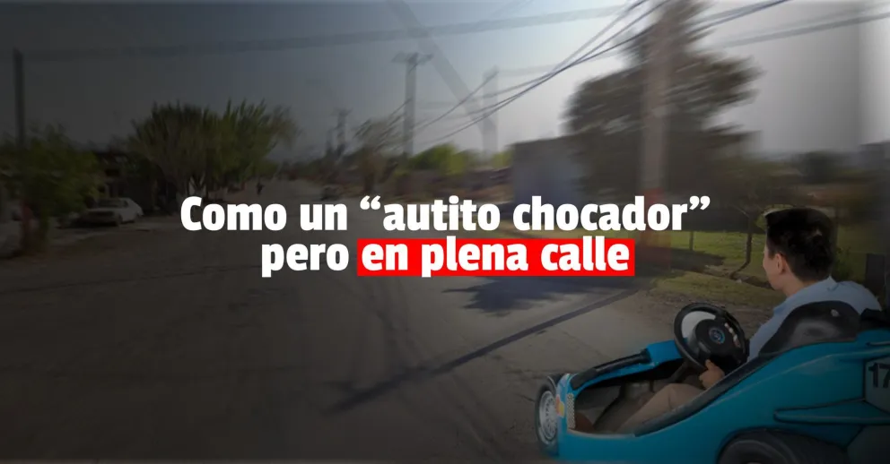 Chocó contra un auto, luego contra una pared y terminó ileso