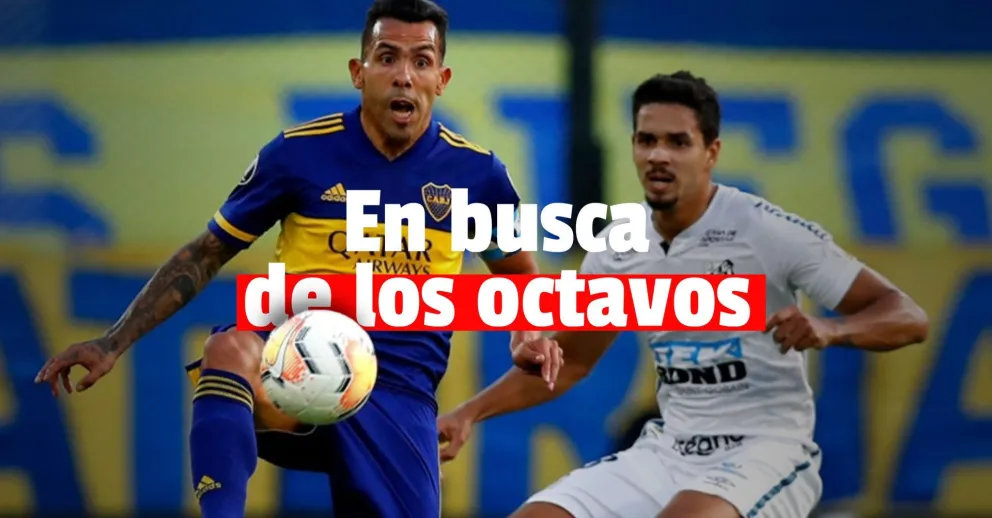 Copa Libertadores: Boca visita a Santos de Brasil buscando clasificar a los octavos de final