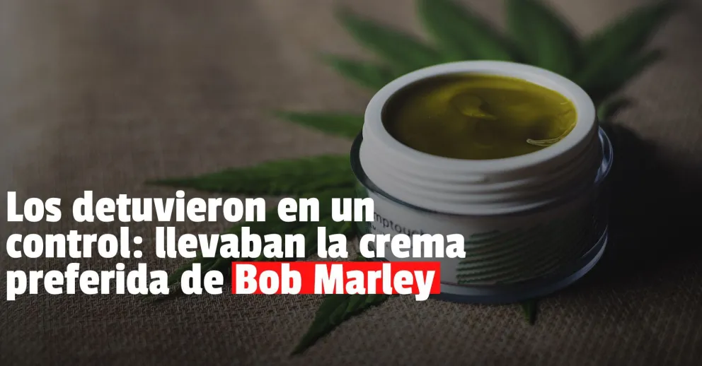 Llevaba potes de crema de cannabis y una escopeta: lo detuvieron