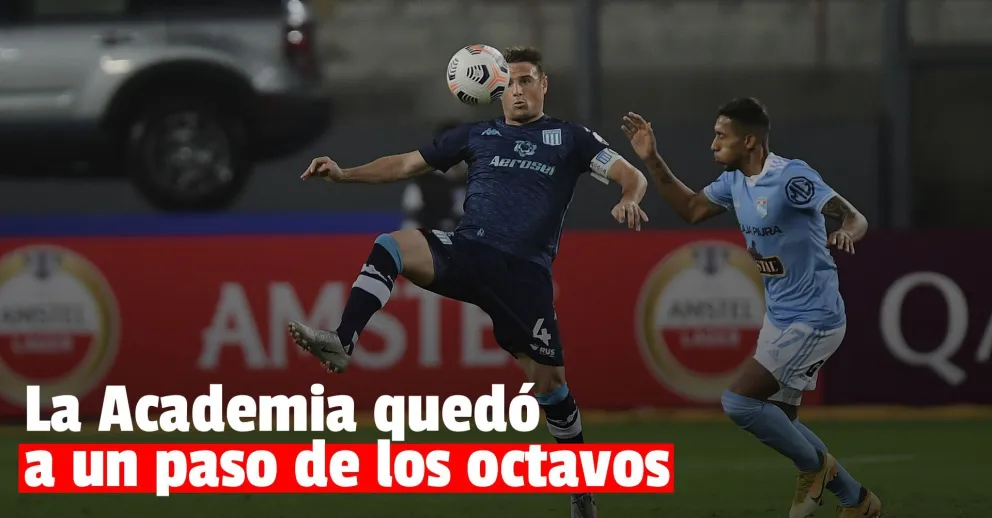 Racing venció a Sporting Cristal y puso un pie en los octavos de final
