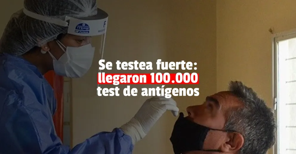 Llegaron 100.000 test de antígenos