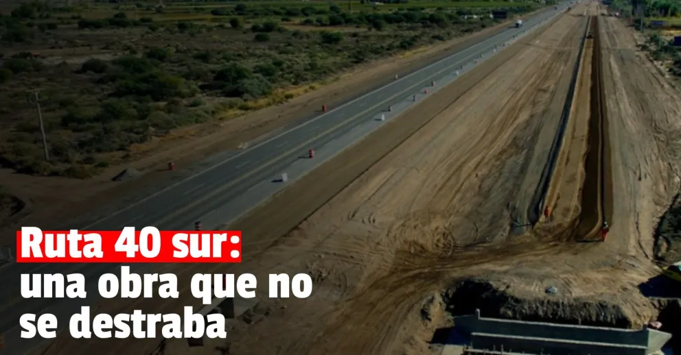 Desde Vialidad Nacional aseguraron que no hay fecha para retomar la obra de la Ruta 40 sur