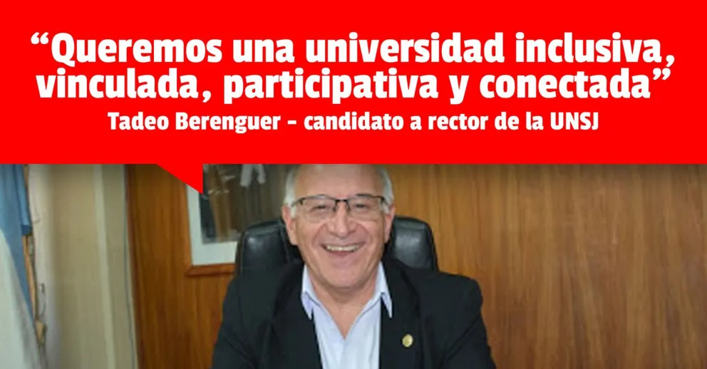 Berenguer: "Queremos una universidad inclusiva, vinculada, participativa y conectada"