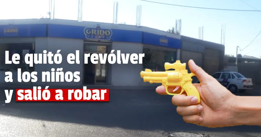 Con un arma de juguete robó en una heladería de Rivadavia