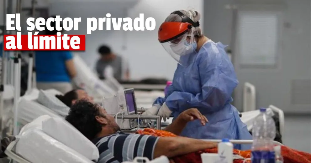 Solo 7 camas disponibles para pacientes con Covid en el área privada
