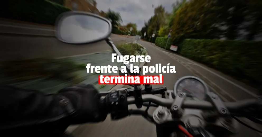 Dos motociclistas terminaron detenidos por darse a la fuga tras ver a la policía