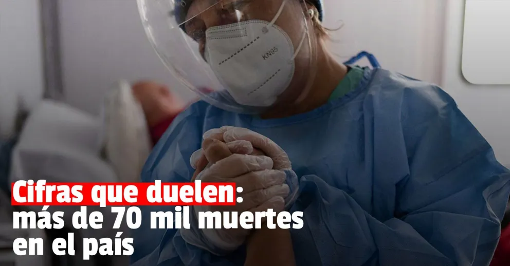Argentina superó las 70 mil muertes por coronavirus