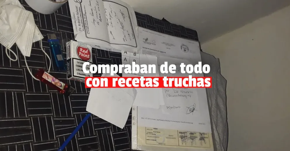Detuvieron a dos hombres por falsificar recetas médicas con un sello robado