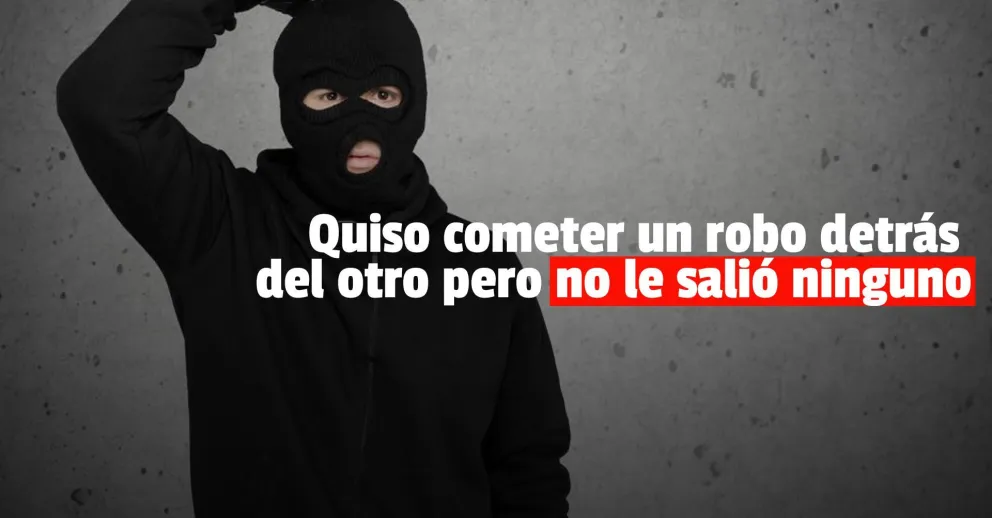 Intentó robar dos veces pero lo detuvieron