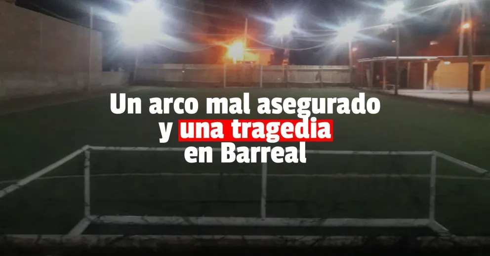 Un niño murió tras ser golpeado por un arco de una canchita de fútbol