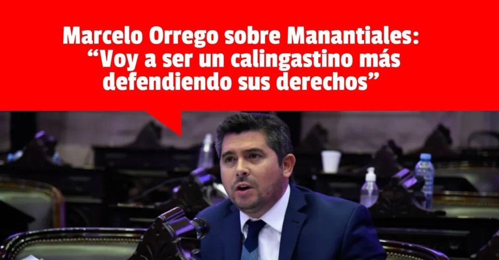 Manantiales: Orrego mostró su apoyo a los calingastinos y afirmó que votará en contra del proyecto nacional