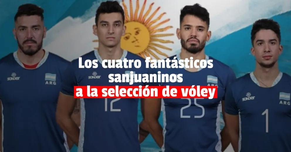 Cuatro sanjuaninos en la selección argentina de vóley