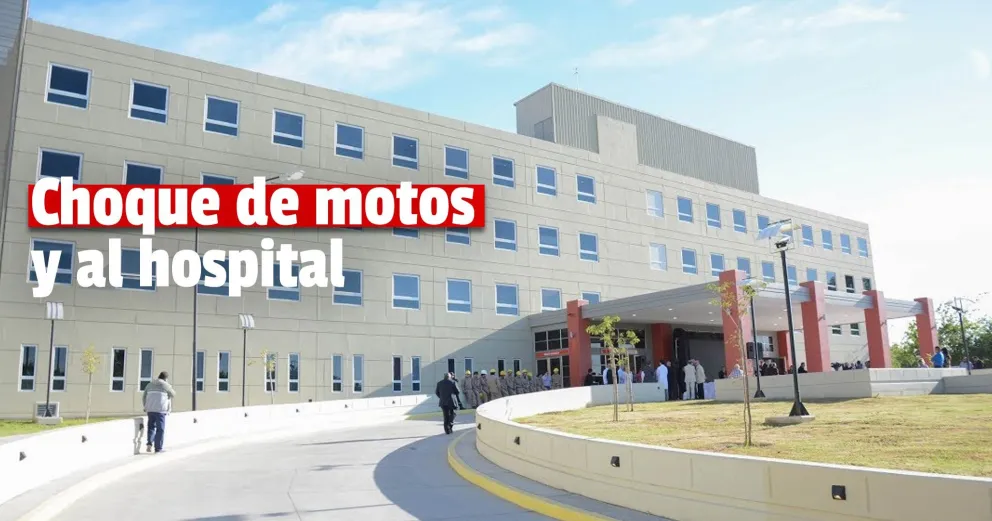 Choque de motos en Santa Lucía dejó a dos personas internadas