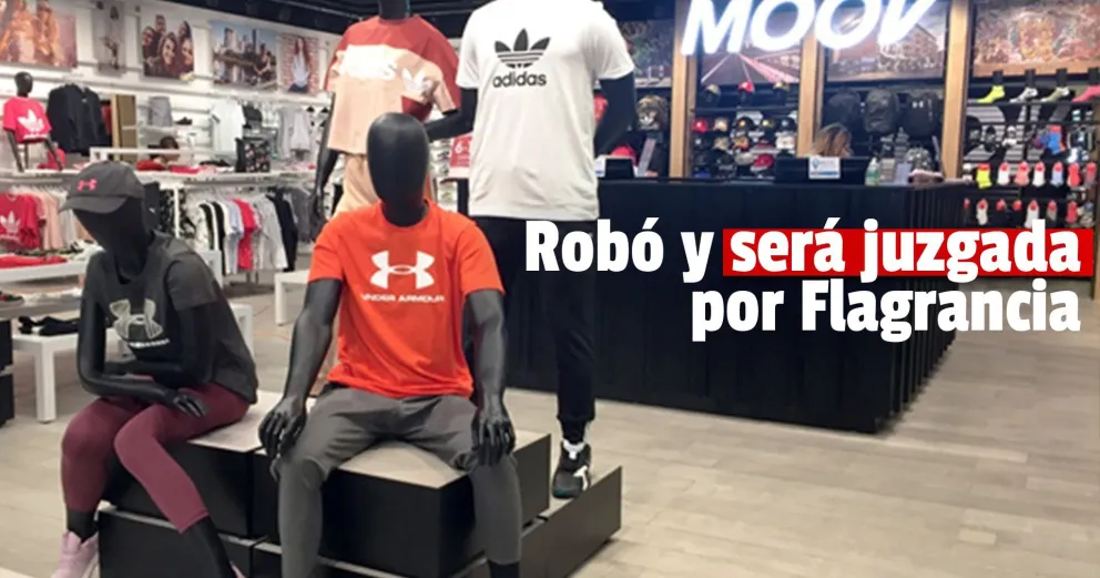 Una joven de 22 años robó prendas varias en Dexter y fue detenida