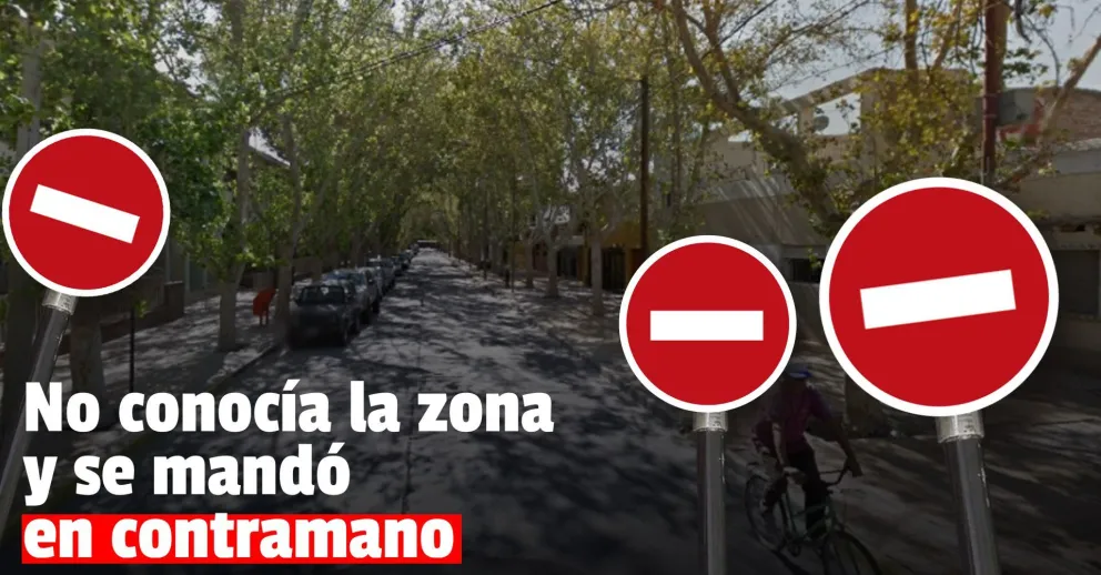 Un bonaerense terminó detenido tras manejar en contramano por pleno centro sanjuanino