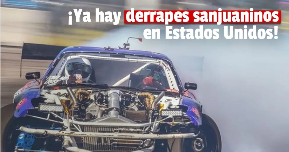Martín Rodríguez, el piloto de drift sanjuanino ya calienta motores en Estados Unidos