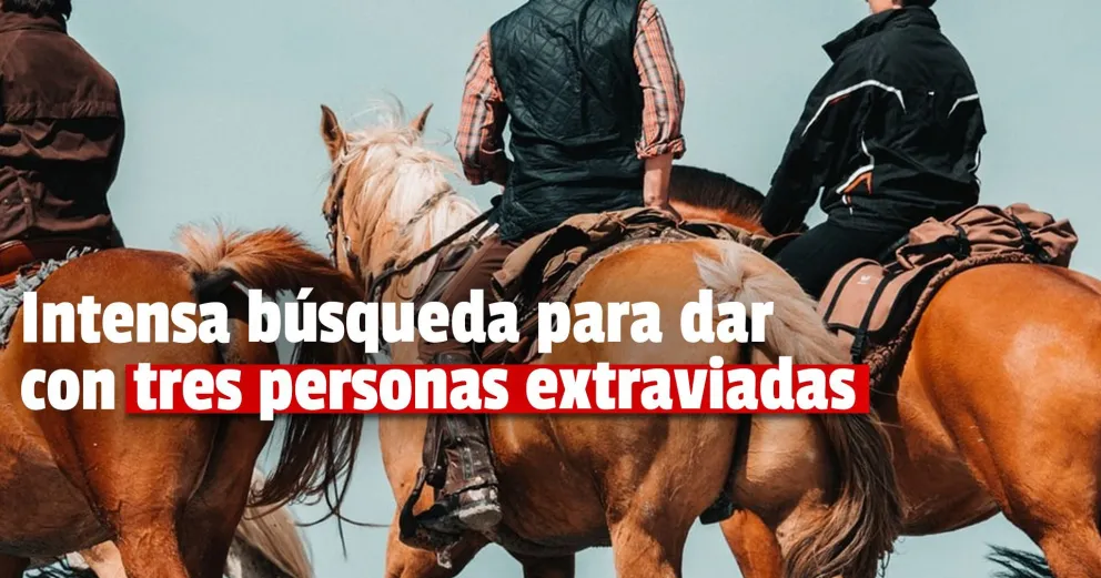 Tres personas se perdieron a caballo por una huella en Niquizanga