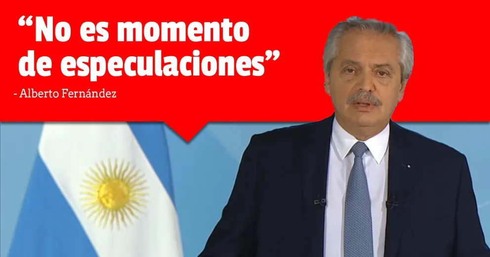 Alberto Fernández anuncia por cadena nacional un confinamiento estricto durante 9 días