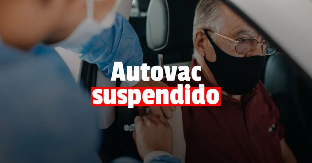 Por el viento sur suspendieron la vacunación en el Autovac