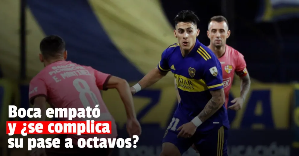 Boca empató con Barcelona de Guayaquil y complicó su pase directo a octavos