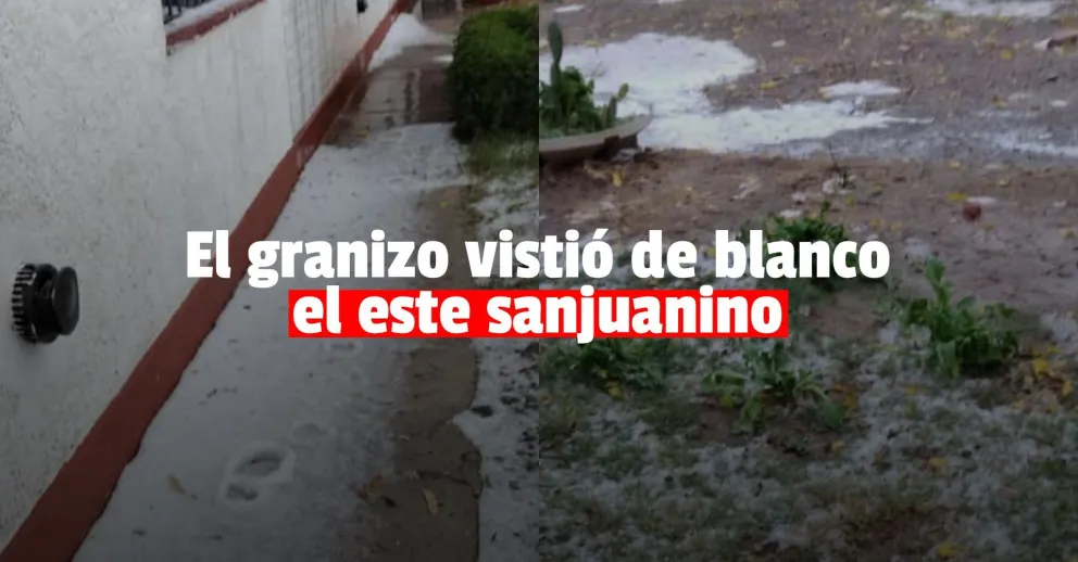 Una fuerte granizada cayó en 25 de Mayo