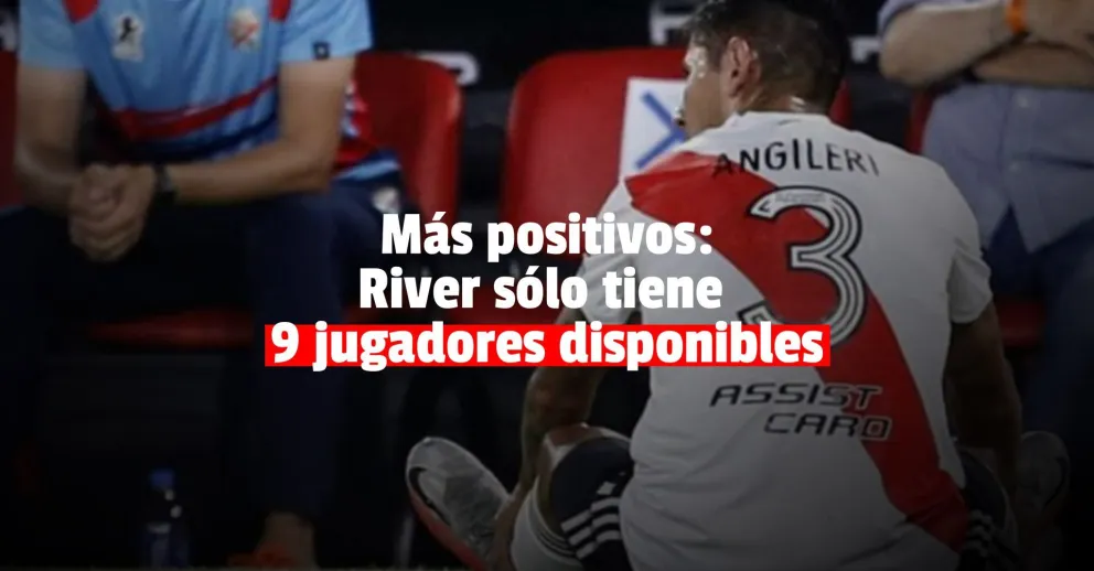 Dos nuevos jugadores de River tienen coronavirus y sólo le quedan 9 futbolistas disponibles para enfrentar a Fluminense